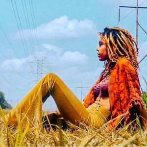 Home Cooked Karma gold high waisted velvet flare leggings pants 20944